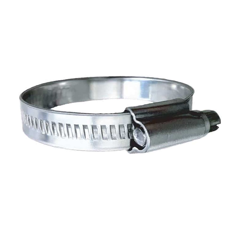 Trident Marine 316 SS Non-Perforated Worm Gear Hose Clamp - 15/32" Band - (1-1/16" 1-1/2") Clamping Range - 10-Pack - SAE Size 16 [710-1001] - The Happy Skipper