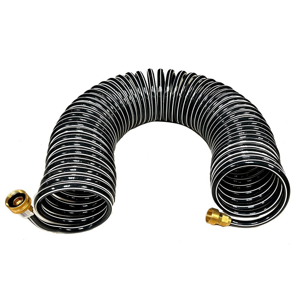 Trident Marine Coiled Wash Down Hose w/Brass Fittings - 15 [167-15] - The Happy Skipper