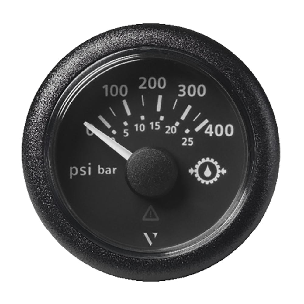 Veratron 2-1/16" (52mm) ViewLine Transmission Oil Pressure 400 PSI/25 Bar - Black Dial Round Bezel [A2C59514145] - The Happy Skipper