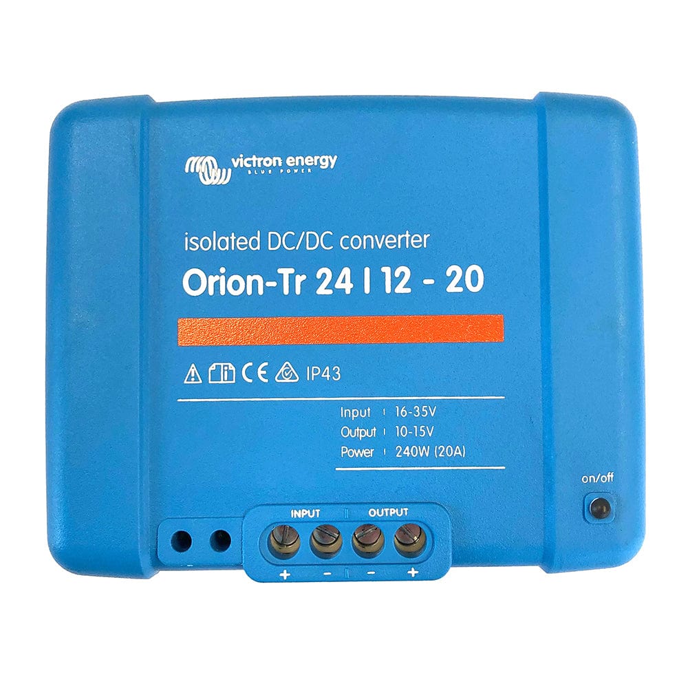Victron Orion-TR DC-DC Converter - 24 VDC to 12 VDC - 20AMP Isolated [ORI241224110] - The Happy Skipper