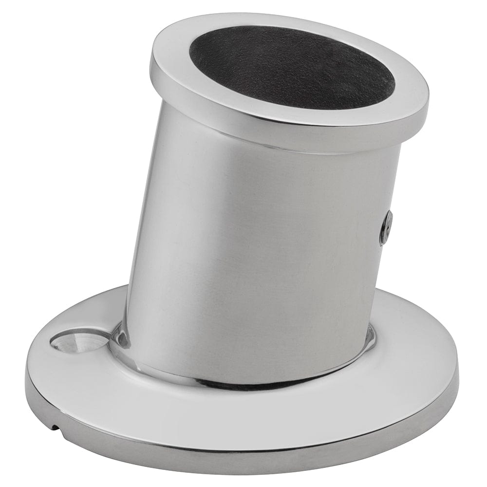 Whitecap Top-Mounted Flag Pole Socket - Stainless Steel - 1" ID [6147] - The Happy Skipper