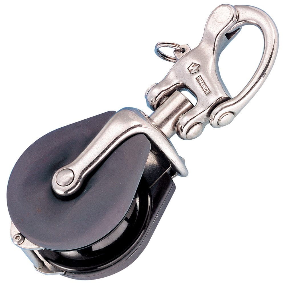 Wichard Snatch Block w/Snap Shackle - Max Rope Size 12mm (15/32") [34500] - The Happy Skipper