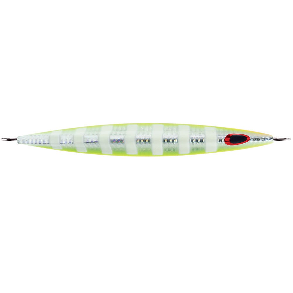 Williamson Kensaki 120 Jig - 5.25" - 4.25oz - UV Chartreuse Glow Zebra [KSJ120UVCGZ] - The Happy Skipper