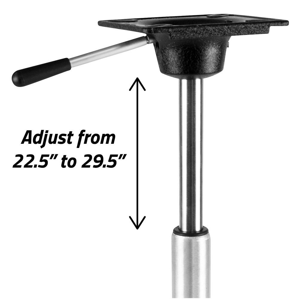 Wise King Pin Power Rise Pedestal - Adjusts 22.56" to 29.5" [8WD2002] - The Happy Skipper