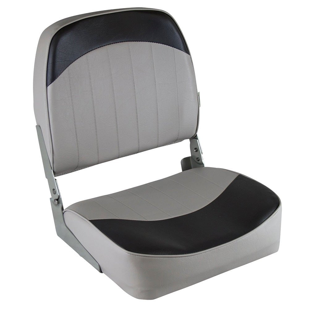 Wise Standard Low-Back Fishing Seat - Grey/Charcoal [8WD734PLS-664] - The Happy Skipper