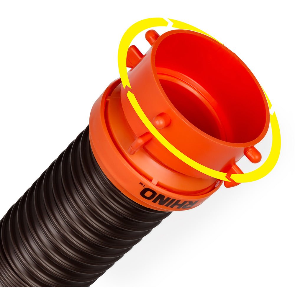 Camco RhinoFLEX 5 Sewer Hose Extension w/Swivel Bayonet Lug [39765] - The Happy Skipper