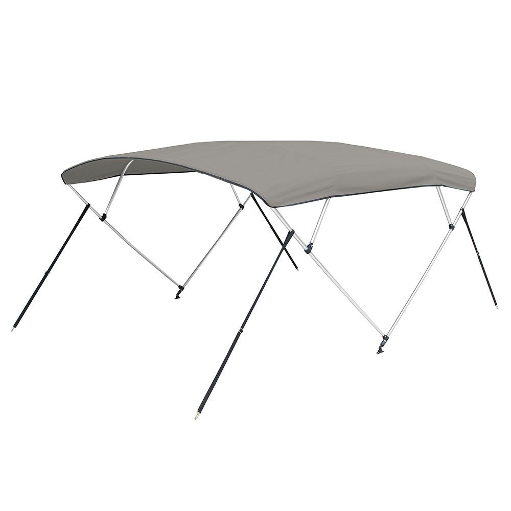 Carver 4 Bow 5487U Bimini Top with Boot - Cadet Grey Acrylic [A5487UB - 10] - The Happy Skipper