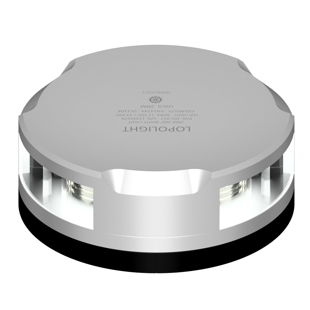 Lopolight Masthead/360-Degree Light - 3NM - Silver Housing w/FB Base [201-021-FB] - The Happy Skipper