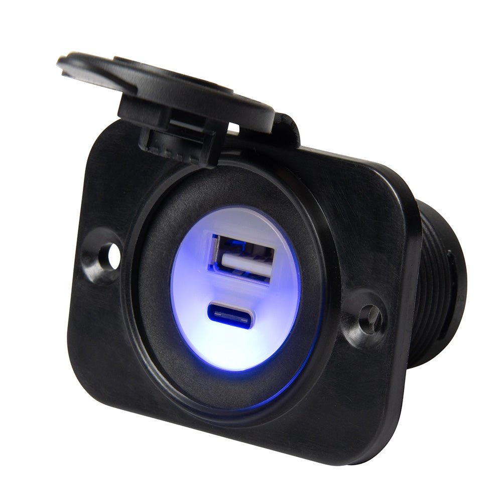 Marinco Sealink Dual USB-A/C Combo Charger [12VDUSBAC] - The Happy Skipper