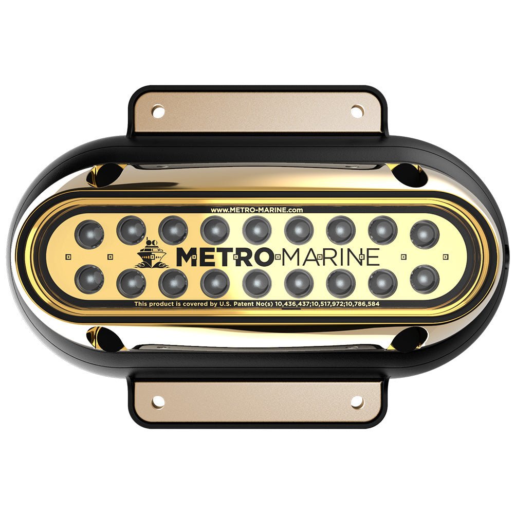 Metro Marine High-Output Elongated Surface Mount Light w/Intelligent Monochromatic LEDs - Aqua, 45 Beam [F-SME1-H-A3-45] - The Happy Skipper