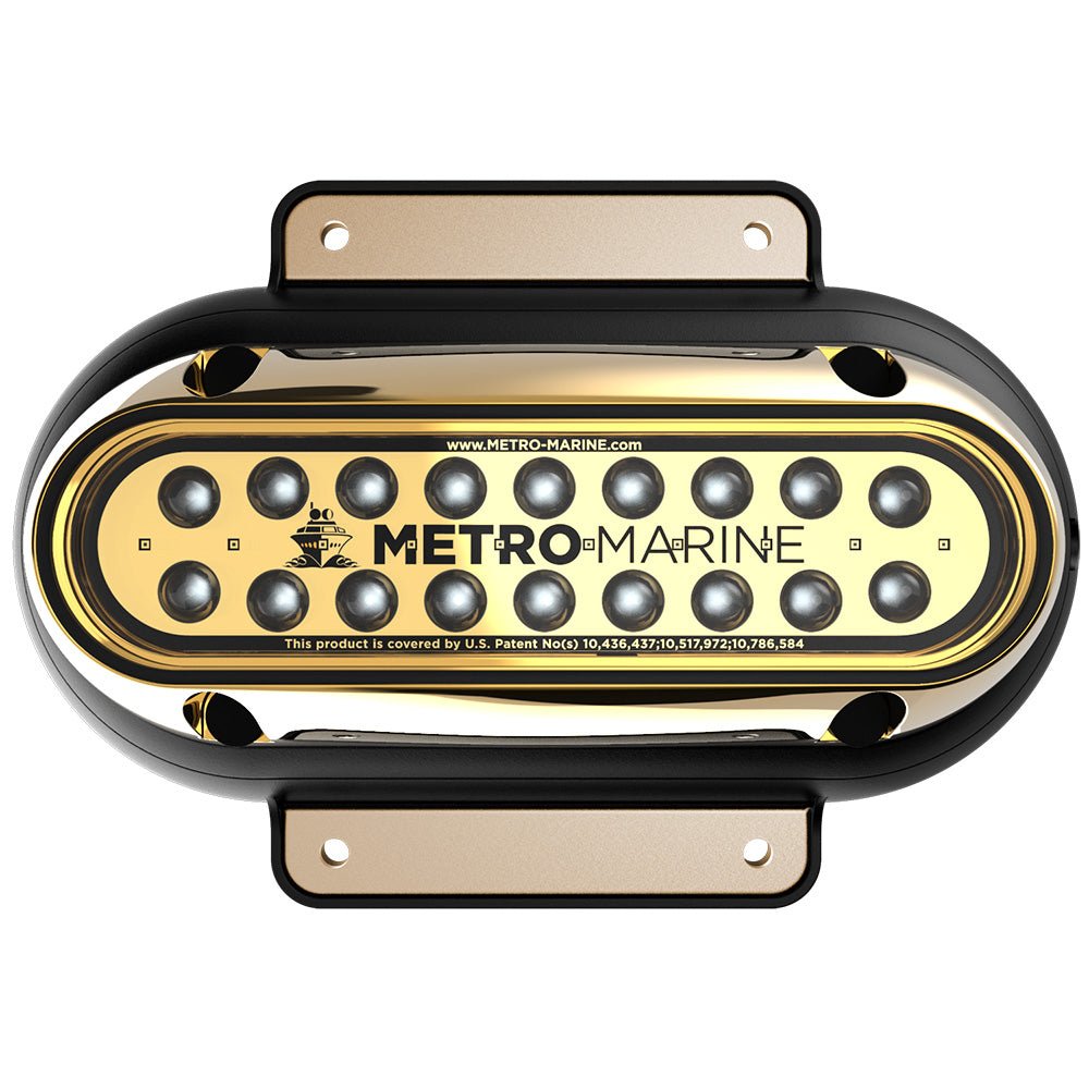 Metro Marine High-Output Elongated Surface Mount Light w/Intelligent Monochromatic LEDs - Aqua, 90 Beam [F-SME1-H-A3-90] - The Happy Skipper