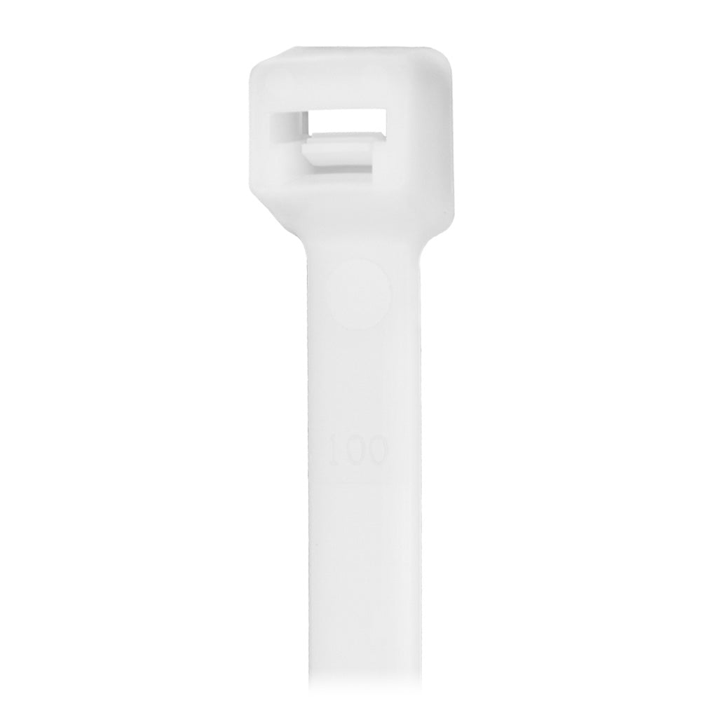 Pacer 4" Cable Tie - Natural Color - 18lb Tensile Strength - 1" Bundle Diameter - 100 Piece Bag [CT1M - 100] - The Happy Skipper