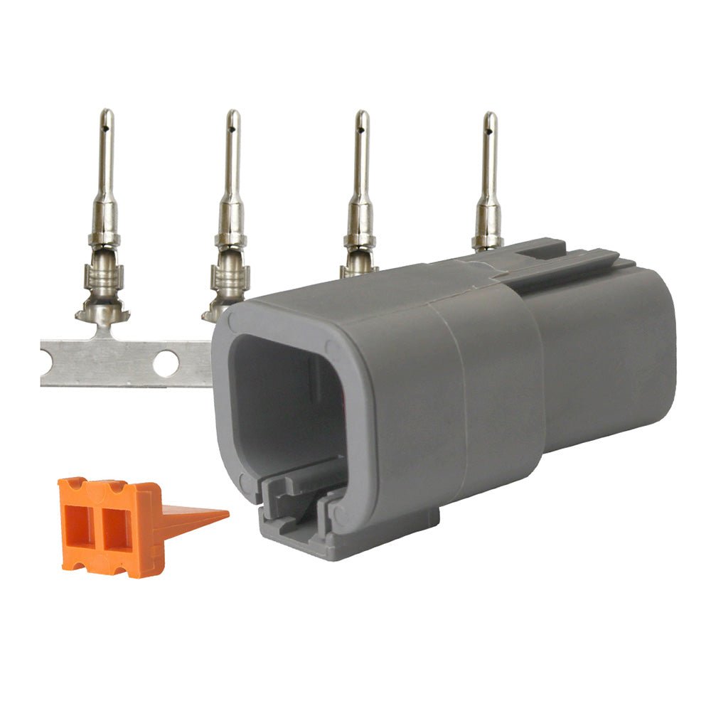 Pacer DTP Deutsch Receptacle Repair Kit - 14 - 12 AWG (4 Position) [TDTP04F - 4RP] - The Happy Skipper