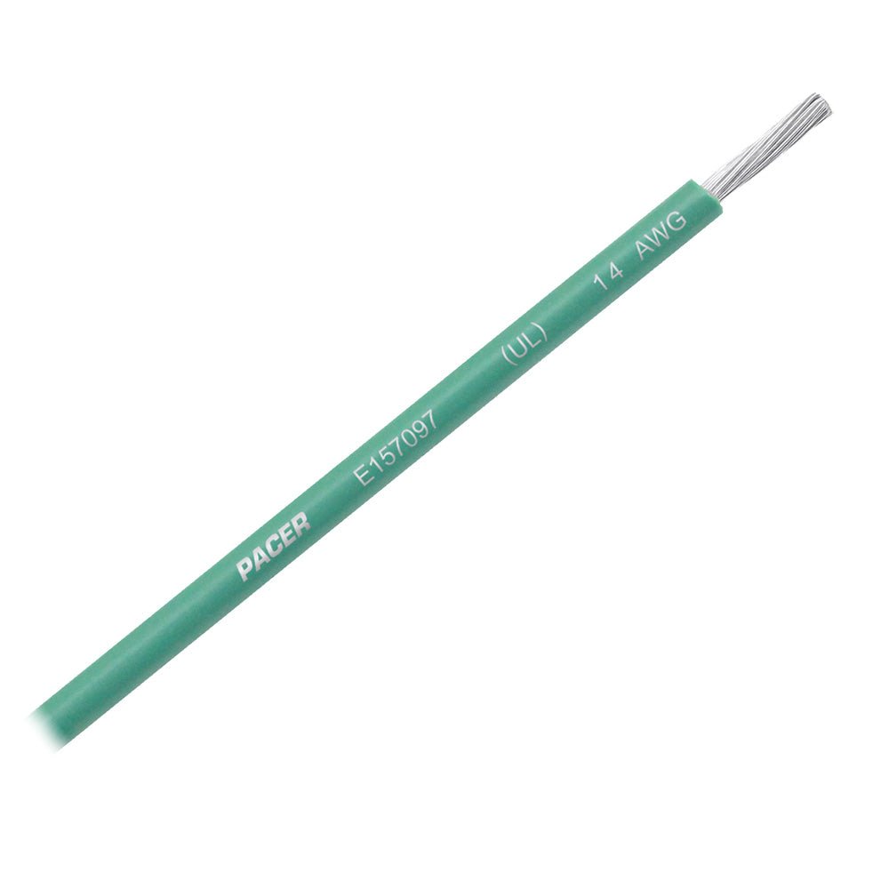 Pacer Green 14 AWG Primary Wire - 25' [WUL14GN - 25] - The Happy Skipper