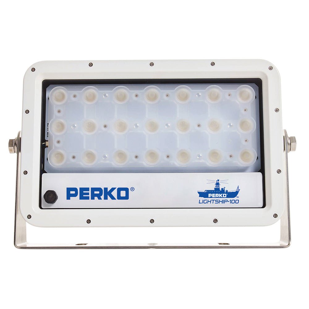 Perko Lightship 100 LED High Performance Floodlight - 12/24V - White [1643100F0W] - The Happy Skipper