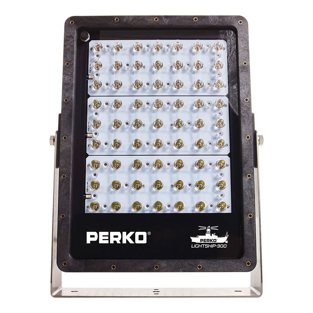 Perko Lightship 300 LED High Performance Floodlight - 12/24V - Black [1643300F0B] - The Happy Skipper
