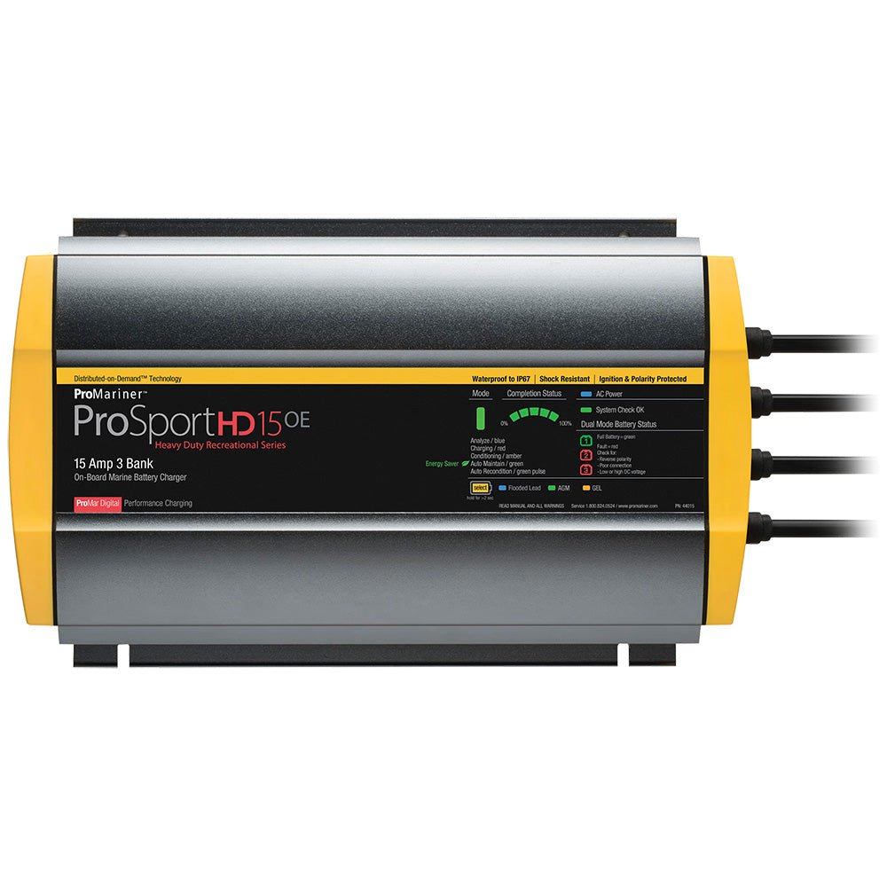 ProMariner ProSportHD 15 Gen 4 - 15 Amp - 3-Bank Battery Charger [44015] - The Happy Skipper