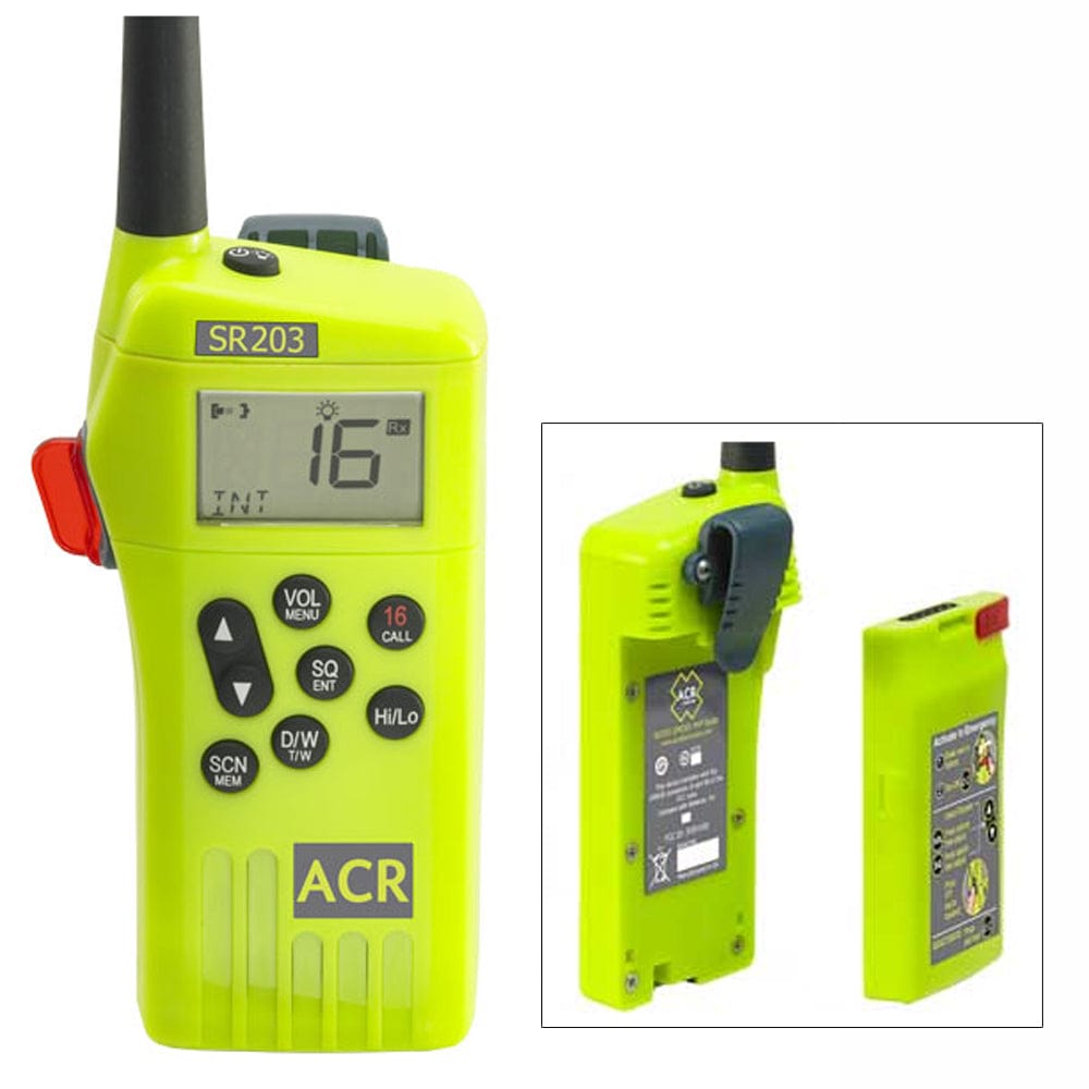 ACR SR203 VHF Handheld Survival Radio [2827] - The Happy Skipper