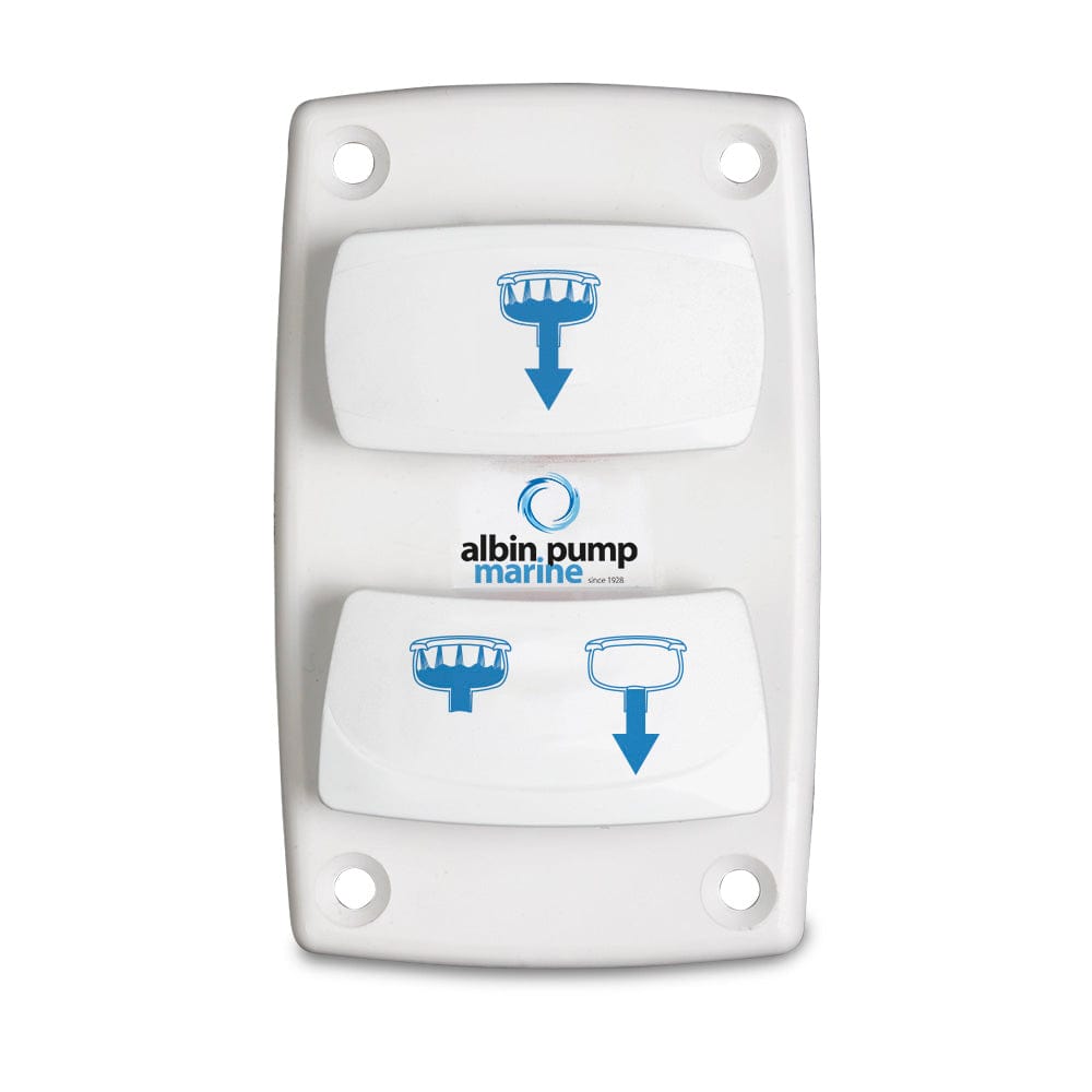 Albin Group Marine Control Silent Electric Toilet Rocker Switch [07-66-025] - The Happy Skipper