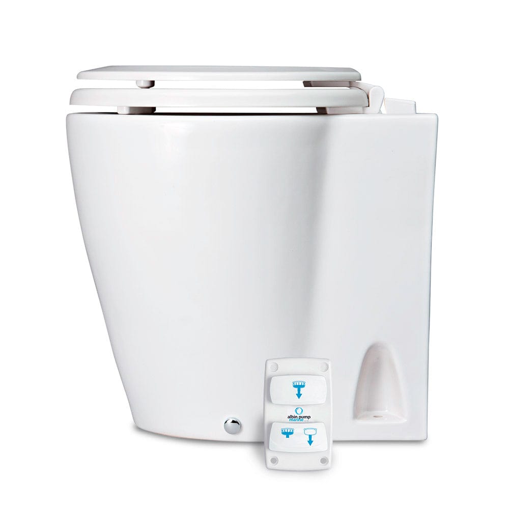 Albin Group Marine Design Marine Toilet Silent Electric - 12V [07-03-045] - The Happy Skipper