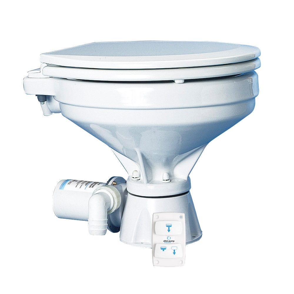 Albin Group Marine Toilet Silent Electric Comfort - 12V [07-03-012] - The Happy Skipper