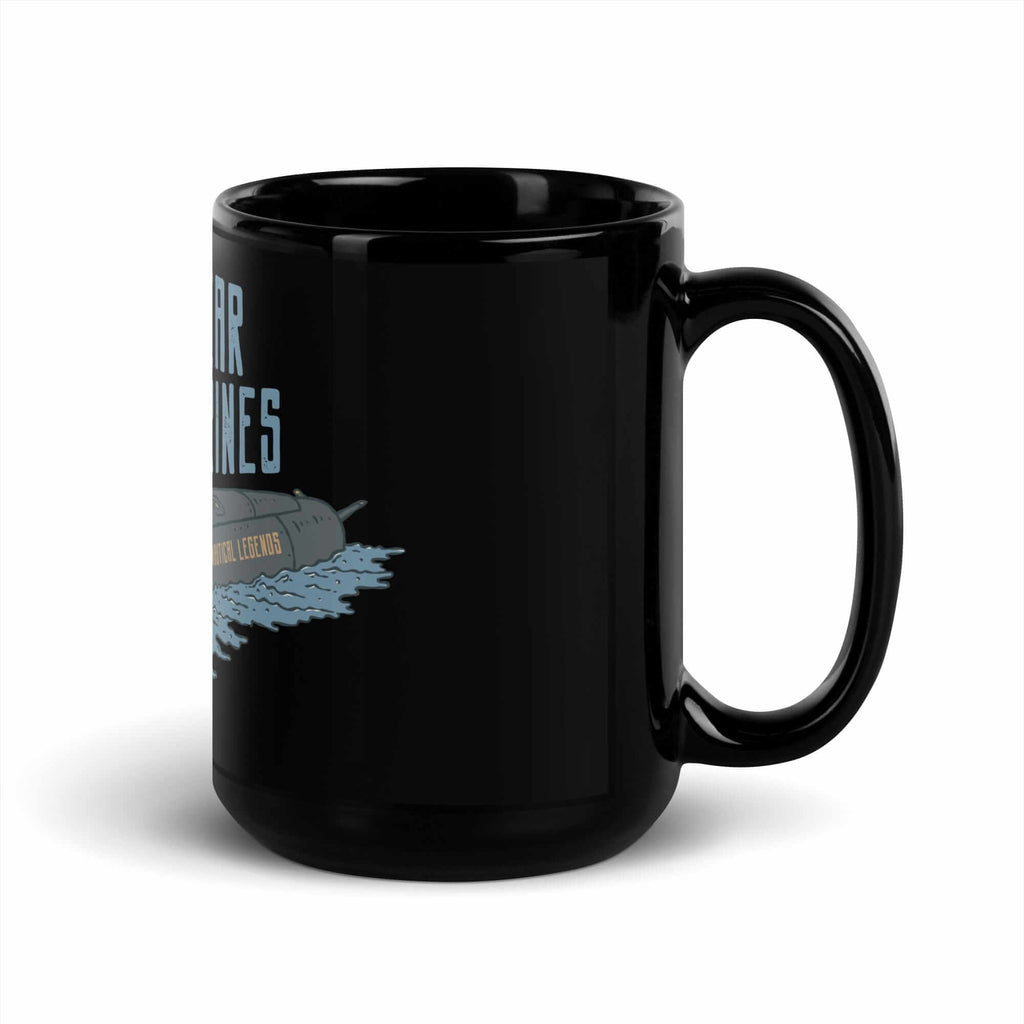 American Nautical Legends - Nuclear Submarines - Black Glossy Mug - The Happy Skipper