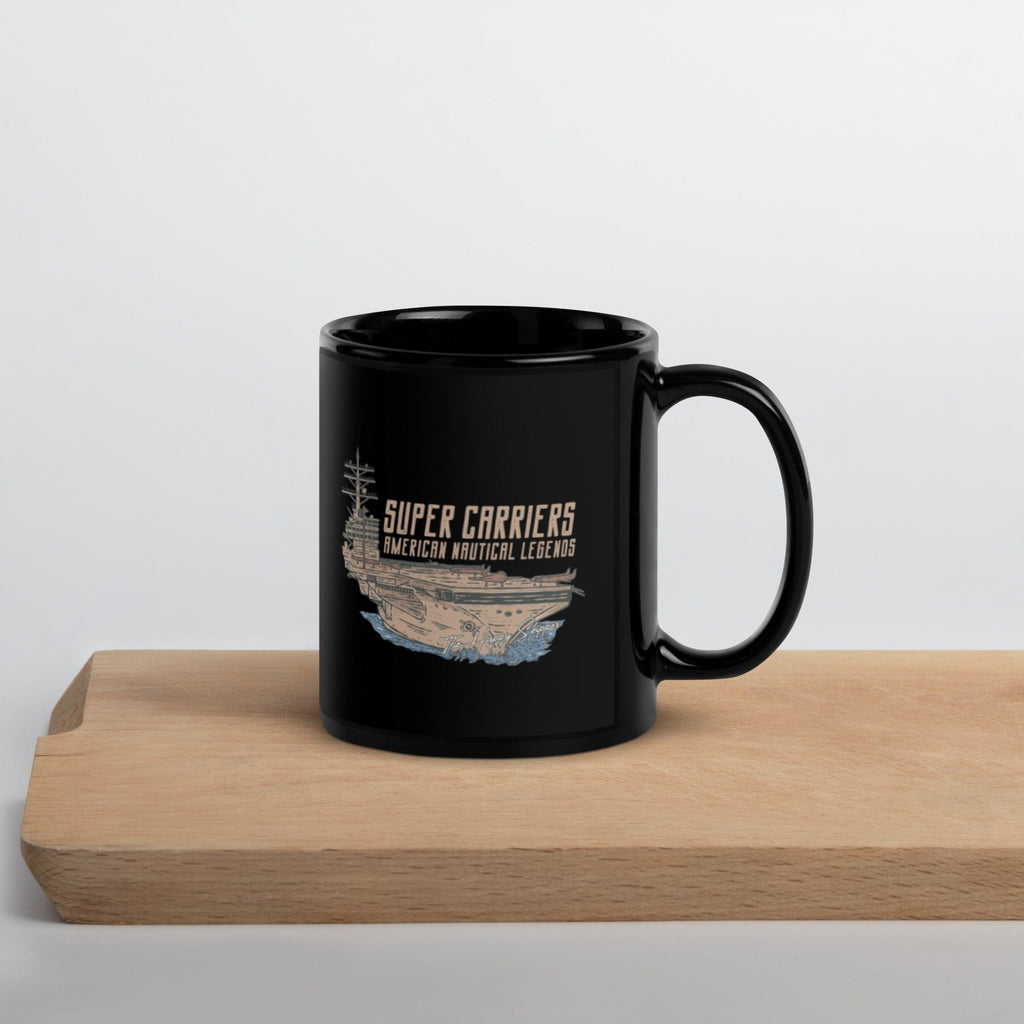 American Nautical Legends - Super Carriers Black Coffee Cup - The Happy Skipper