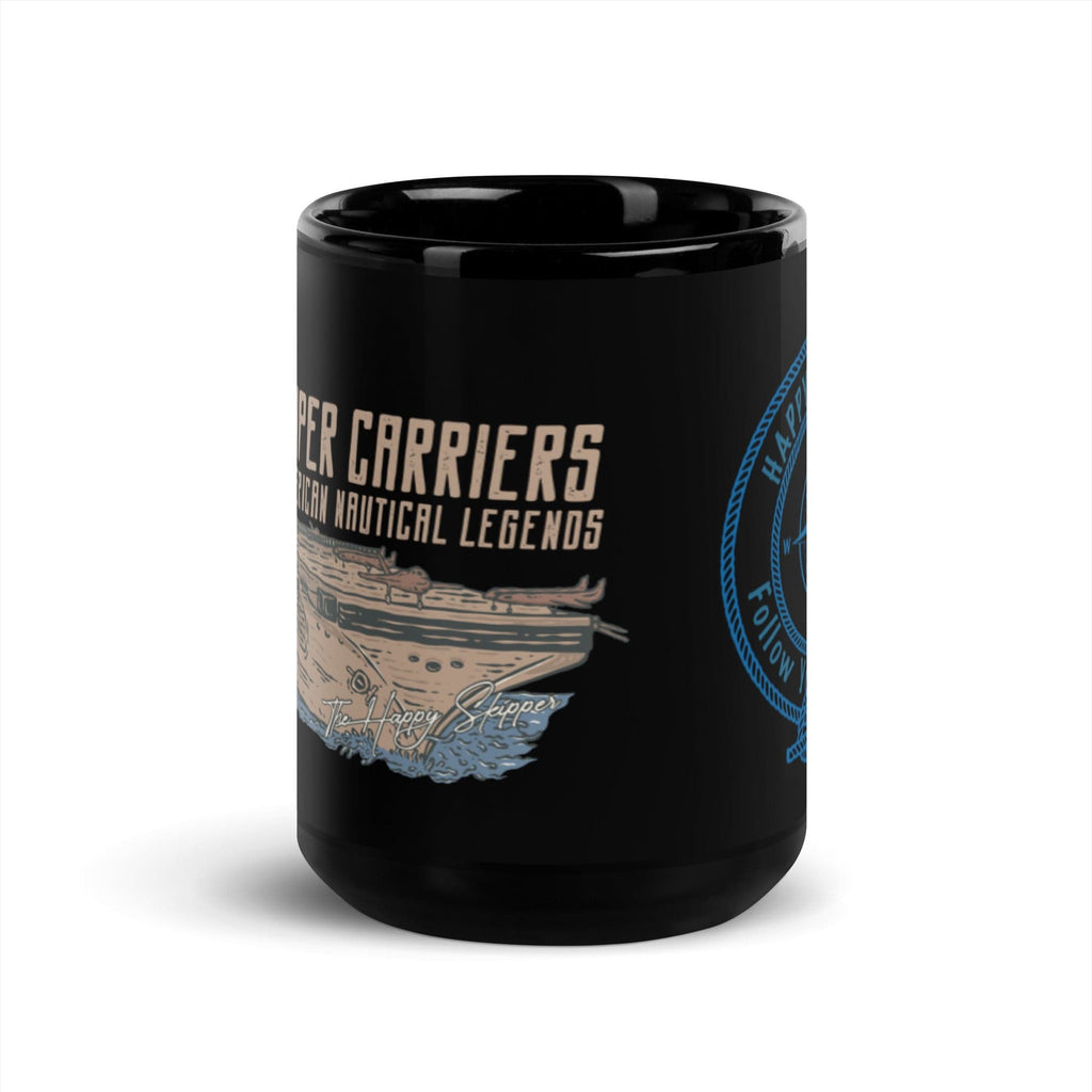 American Nautical Legends - Super Carriers Black Coffee Cup - The Happy Skipper