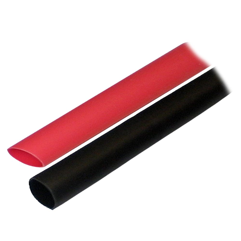 Ancor Adhesive Lined Heat Shrink Tubing (ALT) - 1/2" x 3" - 2-Pack - Black/Red [305602] - The Happy Skipper