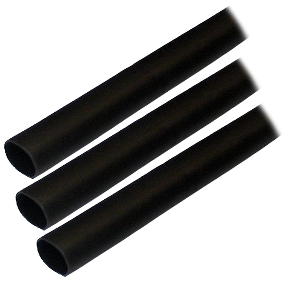 Ancor Adhesive Lined Heat Shrink Tubing (ALT) - 1/2" x 3" - 3-Pack - Black [305103] - The Happy Skipper