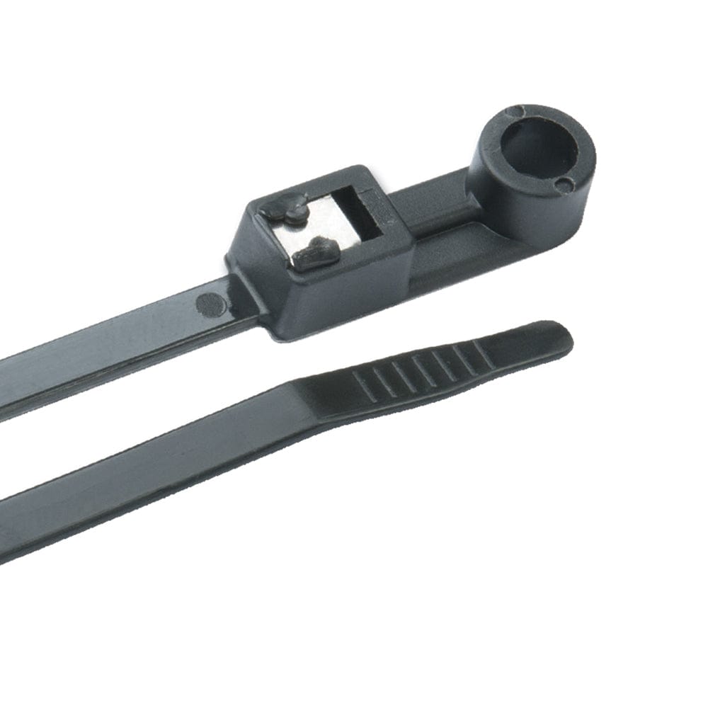 Ancor Mounting Self-Cutting Cable Ties - 8" - UV Black - 20-Pack [199300] - The Happy Skipper