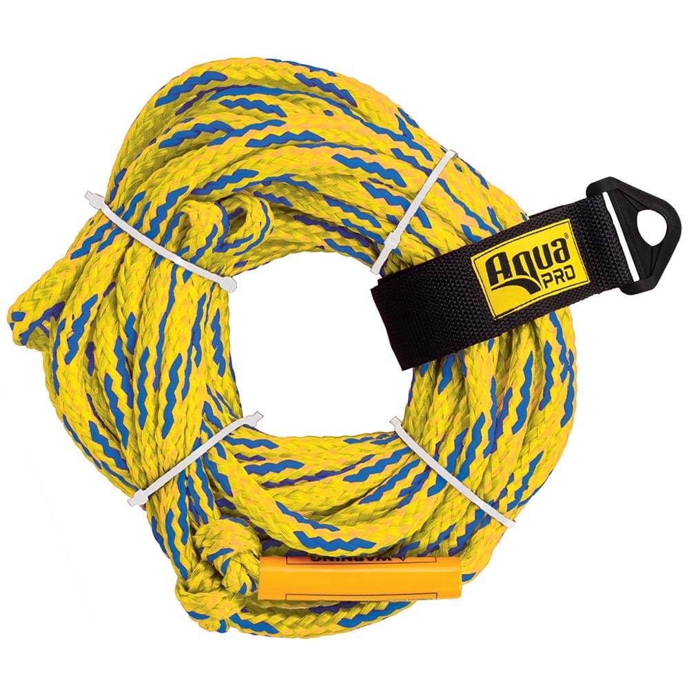 Aqua Leisure 4-Person Floating Tow Rope - 4,100lb Tensile - Yellow [APA20452] - The Happy Skipper