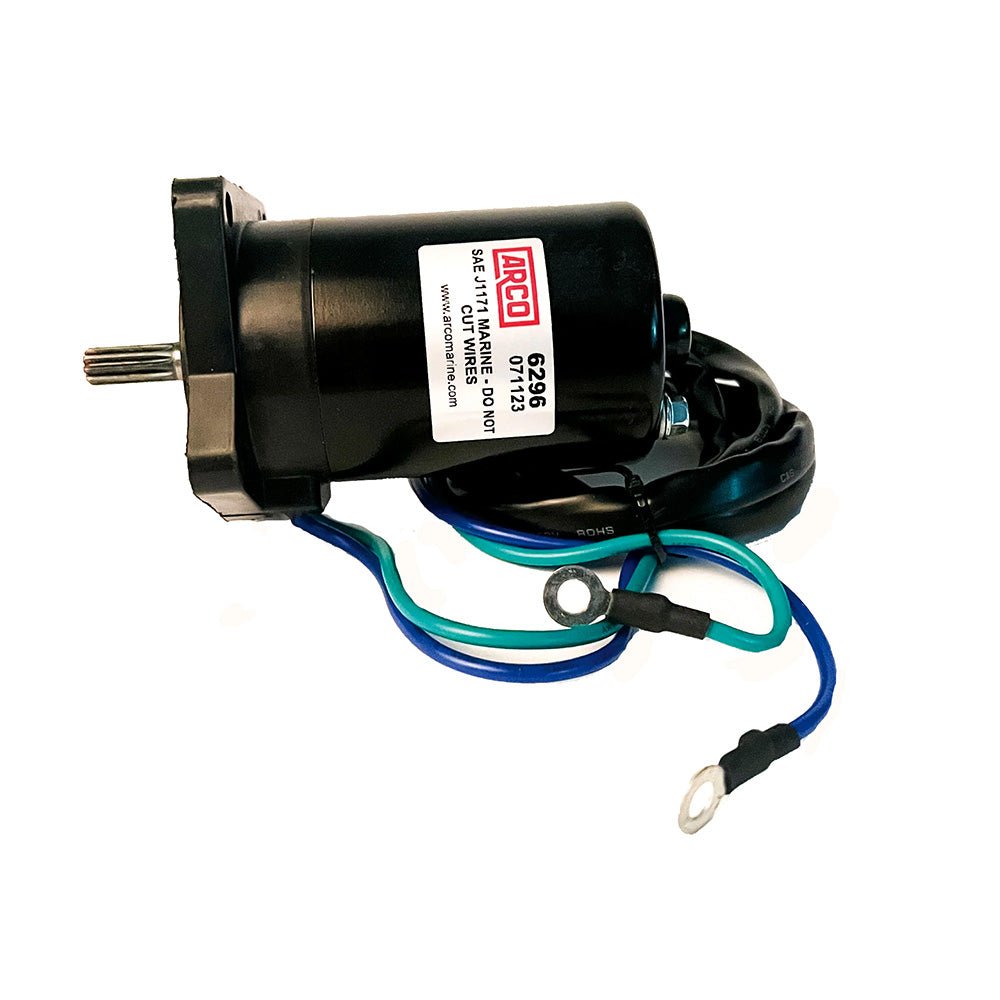 ARCO Marine Original Equipment Quality Replacement Yamaha Tilt Trim Motor - 2000-2019 T25 Series Engines [6296] - The Happy Skipper