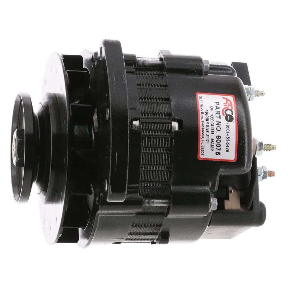 ARCO Marine Premium Replacement Universal Alternator w/Single Groove Pulley - 12V 55A [60075] - The Happy Skipper