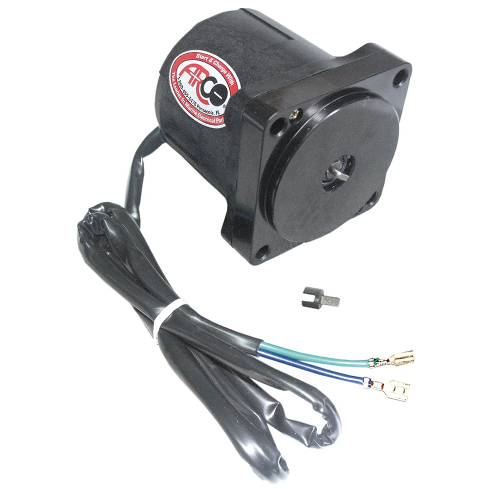 ARCO Marine Replacement Johnson/Evinrude Tilt Trim Motor - 2-Wire, 4 Bolt, Flat Blade Shaft [6241] - The Happy Skipper