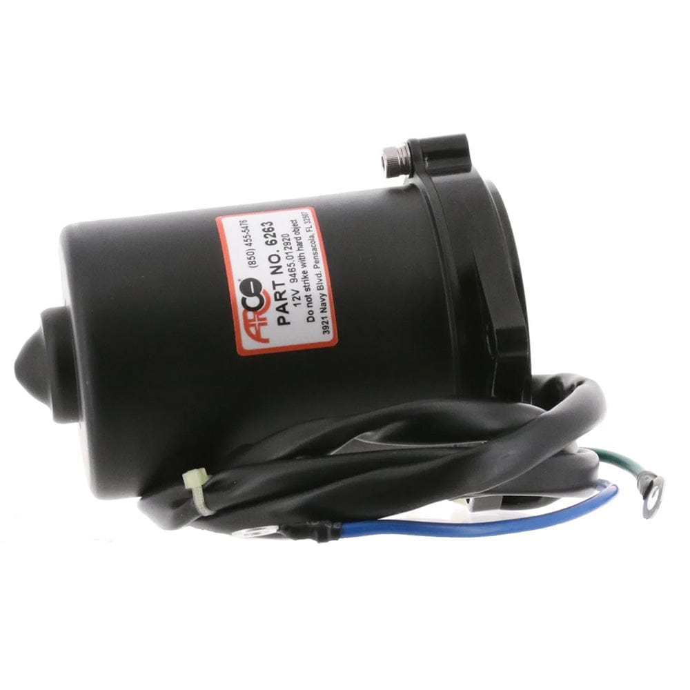ARCO Marine Replacement Outboard Tilt Trim Motor - Yamaha, 2-Wire, 3 Bolt, Flat Blade Shaft [6263] - The Happy Skipper
