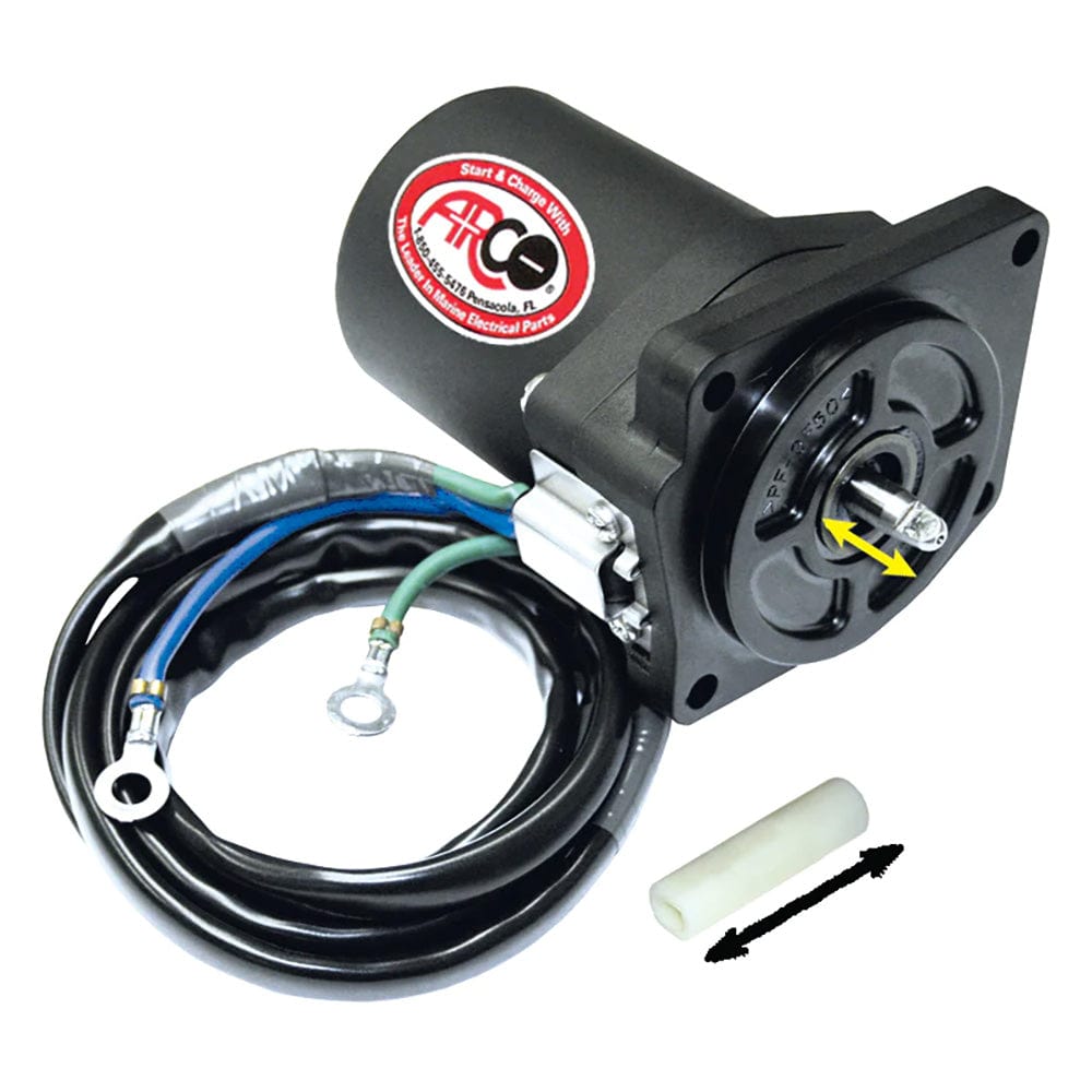 ARCO Marine Replacement Outboard Tilt Trim Motor - Yamaha-4 Bolt, 5/8" Flat Blade Shaft [6258] - The Happy Skipper