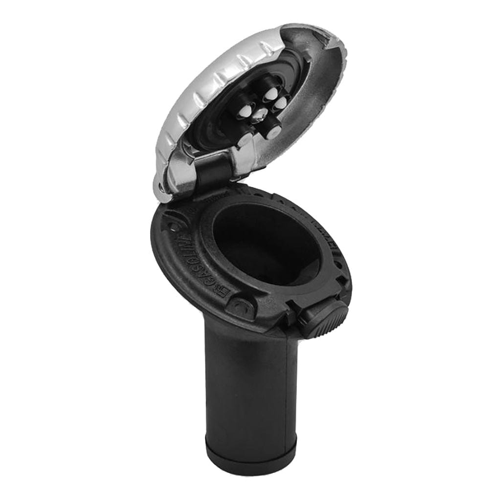 Attwood Deck Fill f/Carbon Canister System - Angled Body Scalloped Chrome Cap [99DFCCAZ1S] - The Happy Skipper
