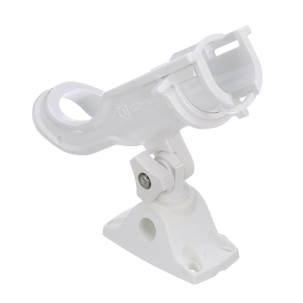 Attwood Heavy-Duty Adjustable Rod Holder w/Combo Mount - White [5009W4] - The Happy Skipper