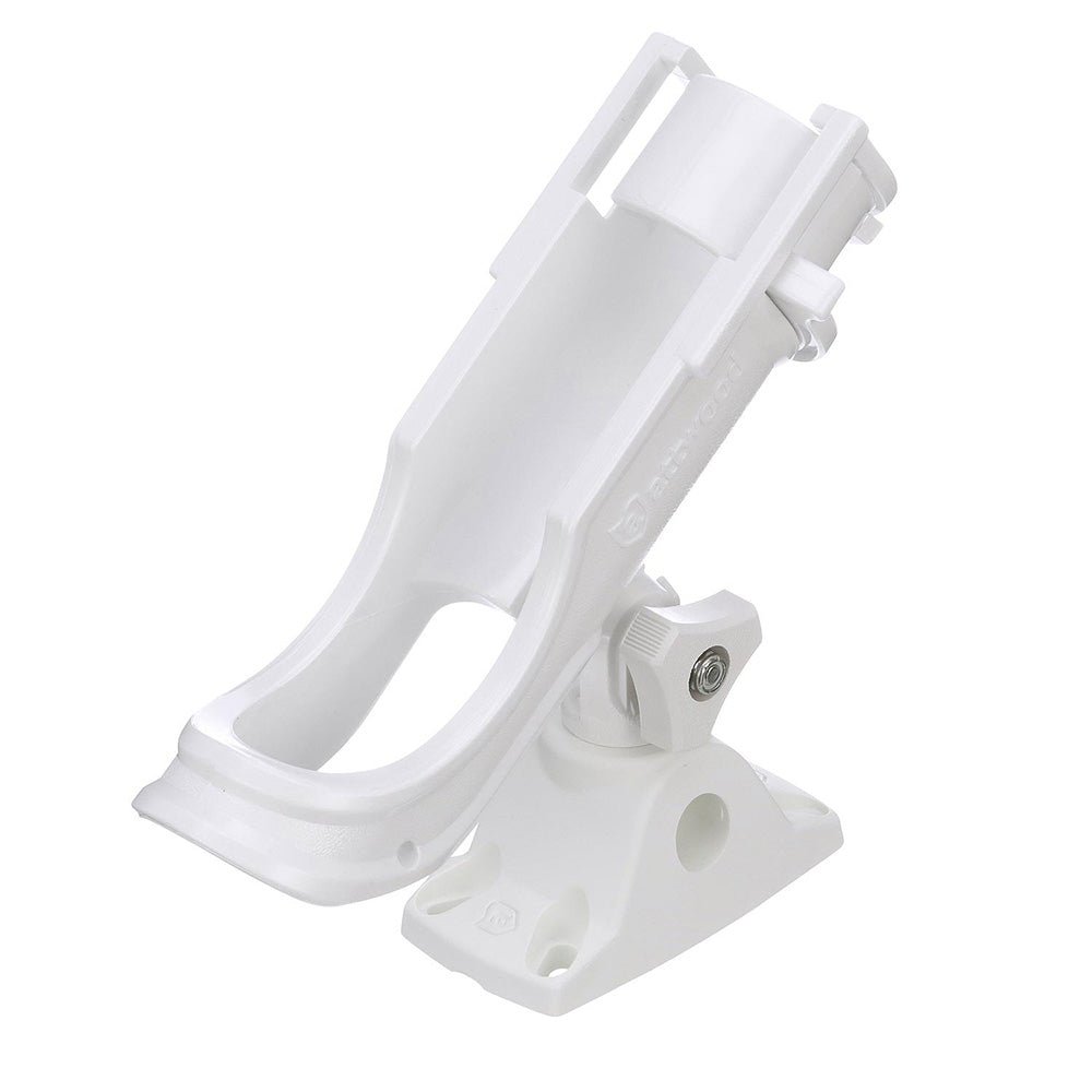 Attwood Heavy-Duty Adjustable Rod Holder w/Combo Mount - White [5009W4] - The Happy Skipper