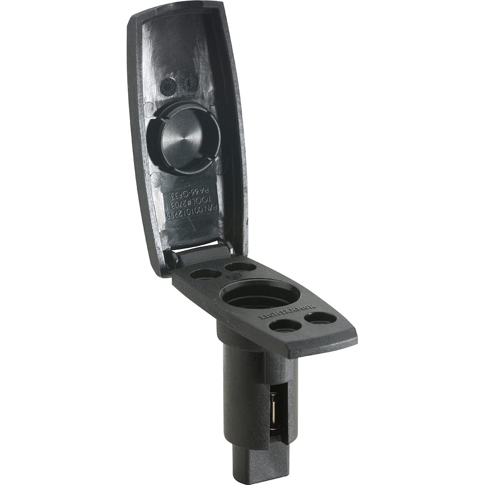 Attwood LightArmor Plug-In Base - 2 Pin - Black - Rectangle [910V2PB-7] - The Happy Skipper