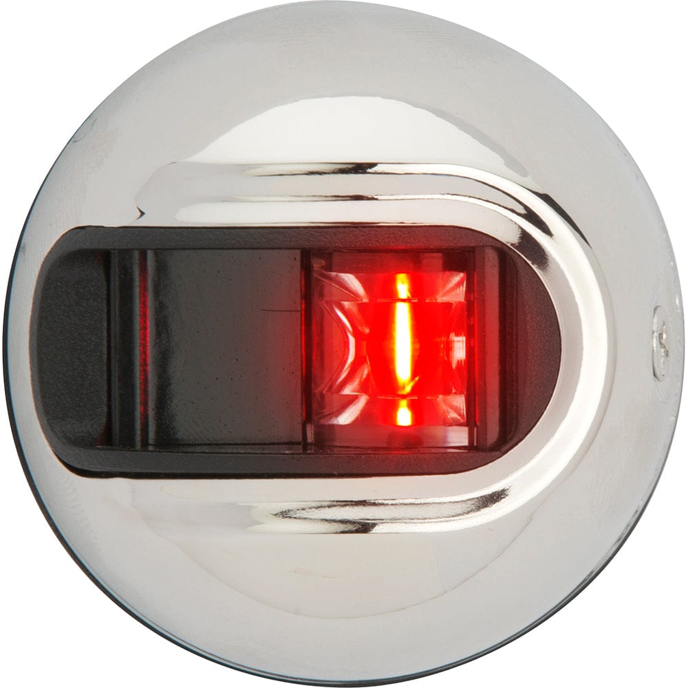 Attwood LightArmor Vertical Surface Mount Navigation Light - Port (red) - Stainless Steel - 2NM [NV3012SSR-7] - The Happy Skipper