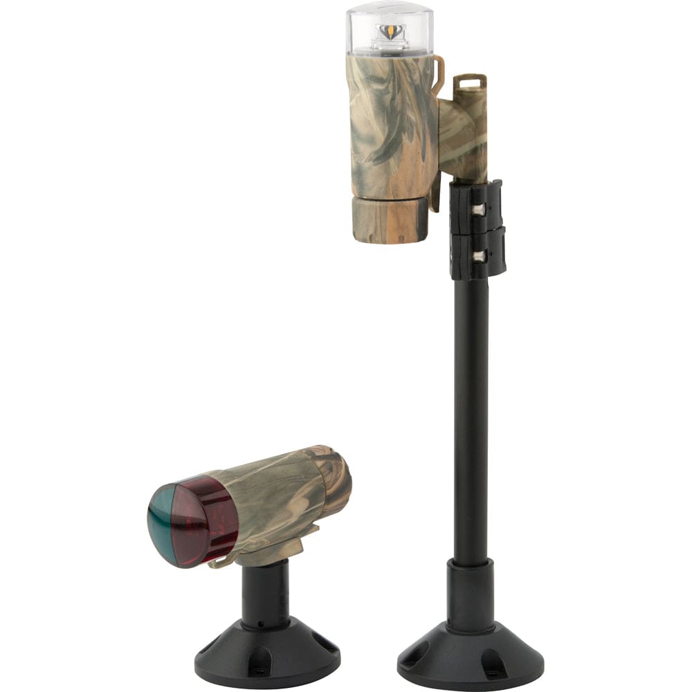 Attwood PaddleSport Portable Navigation Light Kit - Screw Down or Adhesive Pad - RealTree Max-4 Camo [14193-7] - The Happy Skipper