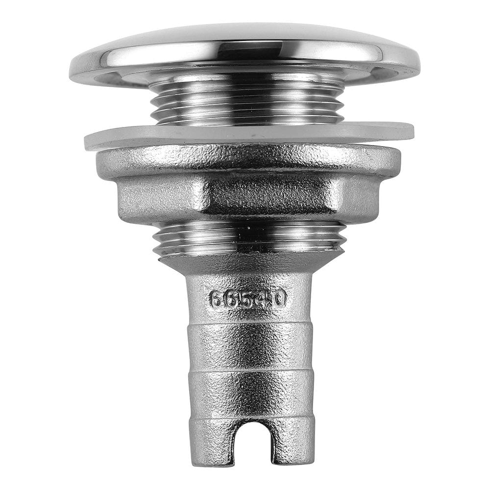 Attwood Stainless Steel Thru-Hull Short Straight Barbed - 3/4" Inner Diameter [66541-3] - The Happy Skipper