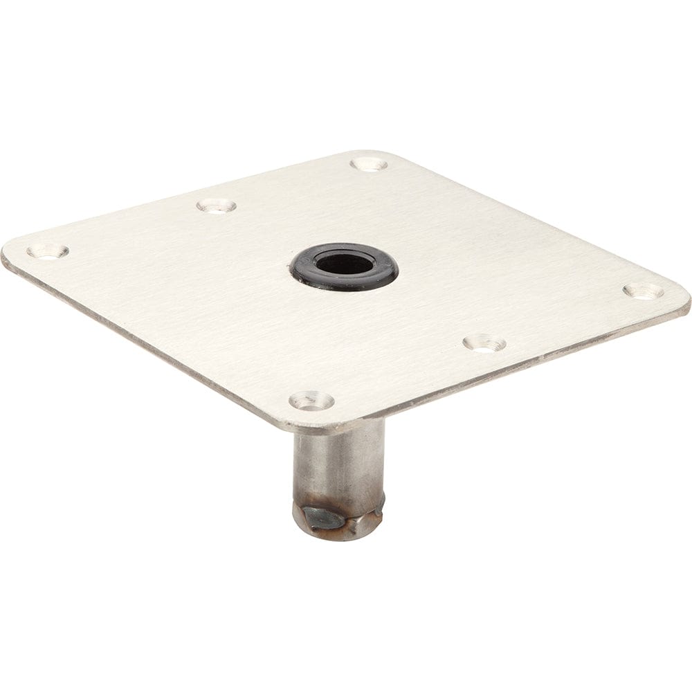 Attwood SWIVL-EZE 7x7 LockN-Pin Zinc Plated Steel 3/4" Pin Base [SP-67739-T] - The Happy Skipper