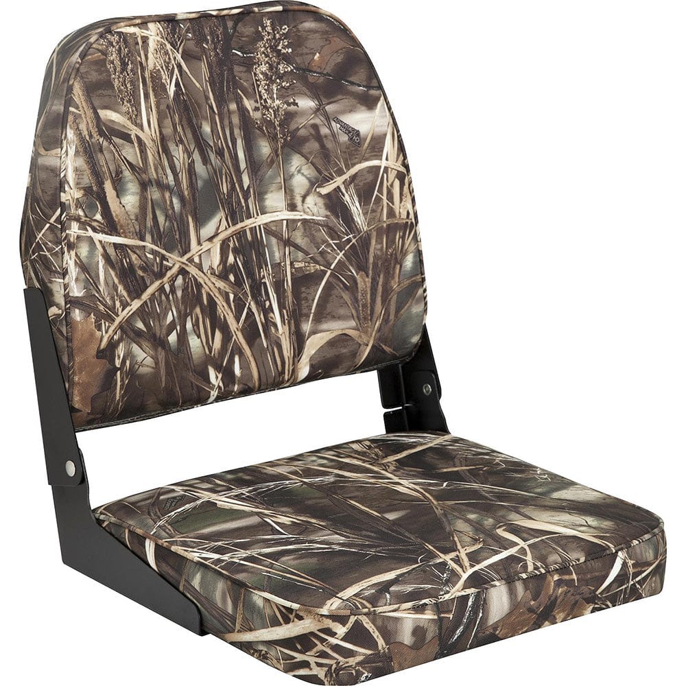 Attwood Swivl-Eze Low Back Padded Flip Seat - Camo [98395CAMO] - The Happy Skipper