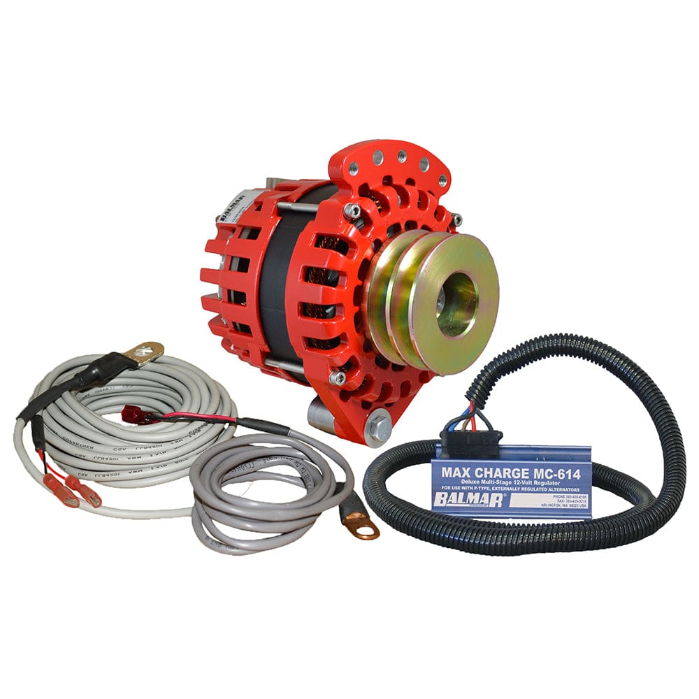 Balmar Alternator 1-2" Single Foot Dual V Pulley Regulator Temp Sensor - 170A Kit - 12V [XT-SF-170-DV-KIT] - The Happy Skipper