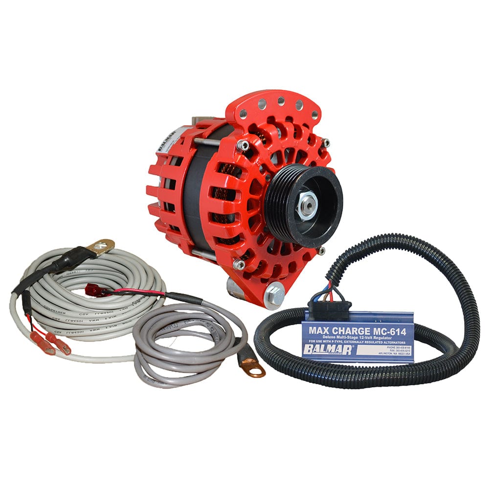 Balmar Alternator 1-2" Single Foot K6 Serpentine Pulley Regulator Temp Sensor - 170A Kit - 12V [XT-SF-170-K6-KIT] - The Happy Skipper