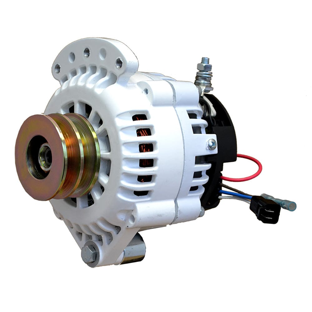 Balmar Alternator 120 AMP 12V 1-2" Single Foot Spindle Mount Dual Vee Pulley w/Isolated Ground [621-120-DV] - The Happy Skipper