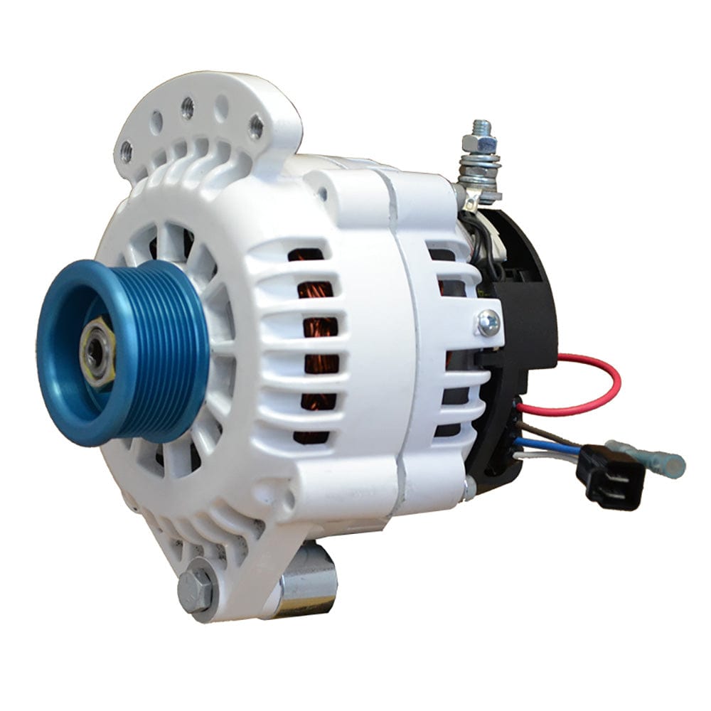Balmar Alternator 120 AMP 12V 1-2" Single Foot Spindle Mount J10 Pulley w/Isolated Ground [621-120-J10] - The Happy Skipper